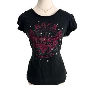 U.S Polo Ralph Lauren Assn Premium Women’s Vintage Cotton Rock Baby T Size M